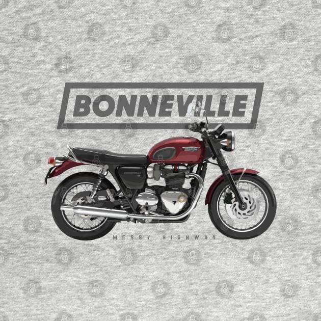 Triumph Bonneville T120 17 red, sl by MessyHighway